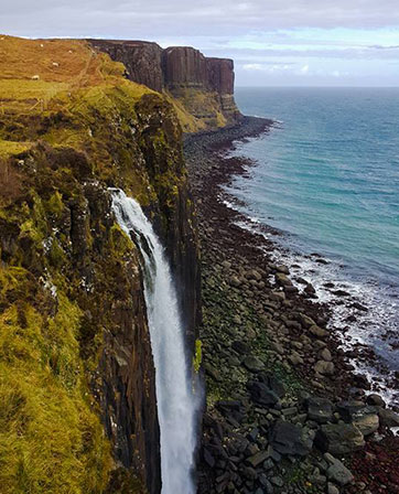 photo des chutes d'eau de Kilt Rock, Isle de Skye