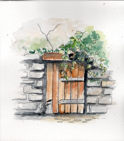 Aquarelle Jardin, 2023