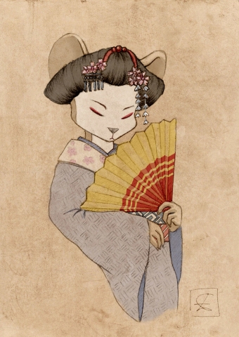 Inktober, Fan | Digital painting 2021