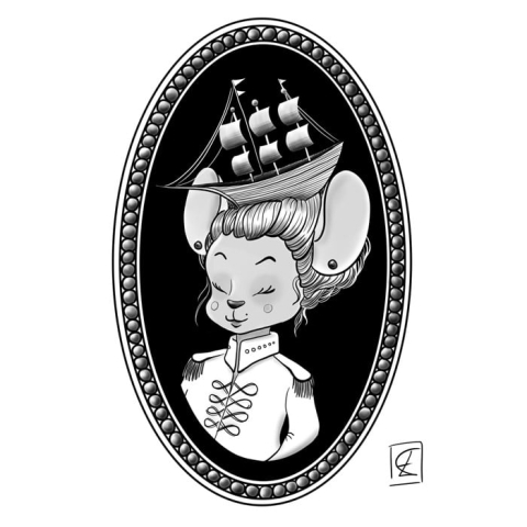 Inktober, Vessel | Digital painting 2021